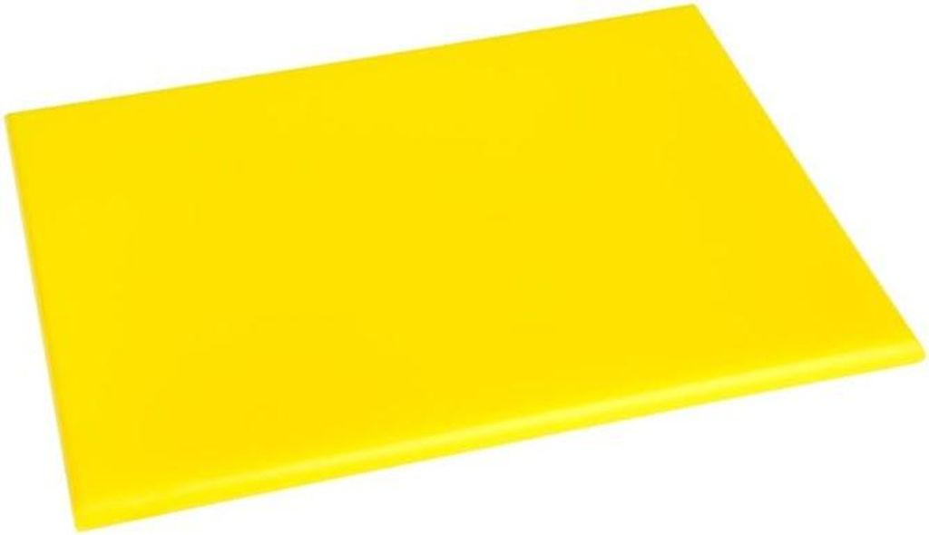 Hygiplas Schneidebrett klein aus Polyethylen in gelb für Produktbild 