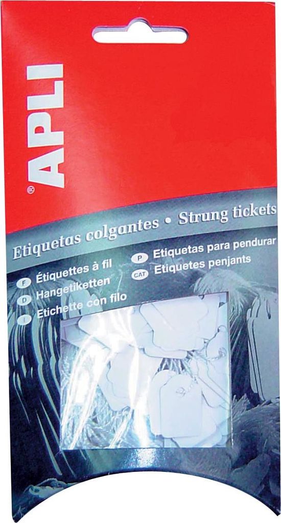 Apli - Kabeletiketten ft 13 x 34 mm (B x H) (7007), Karton mit 200 Stück