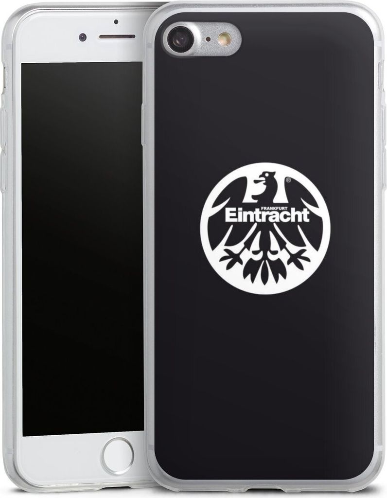 DeinDesign Slim Hülle für Apple iPhone 8 Silikon Case Ultra Dünn Handyhülle Adler Eintracht Frankfurt Logo