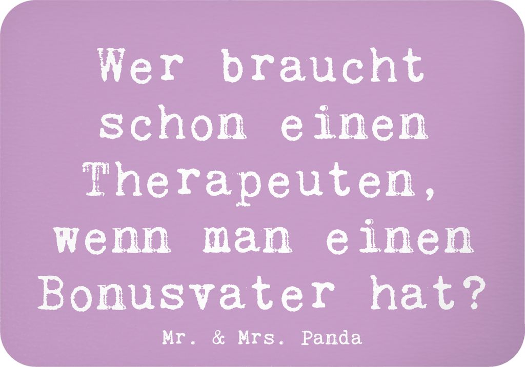 Mr. & Mrs. Panda magnet Spruch Bonusvater Liebe - Lavendeltraum - Geschenk, Kühlschrankmagnet, haftmagnet, whiteboardmagnet, einzigartige Designs,...