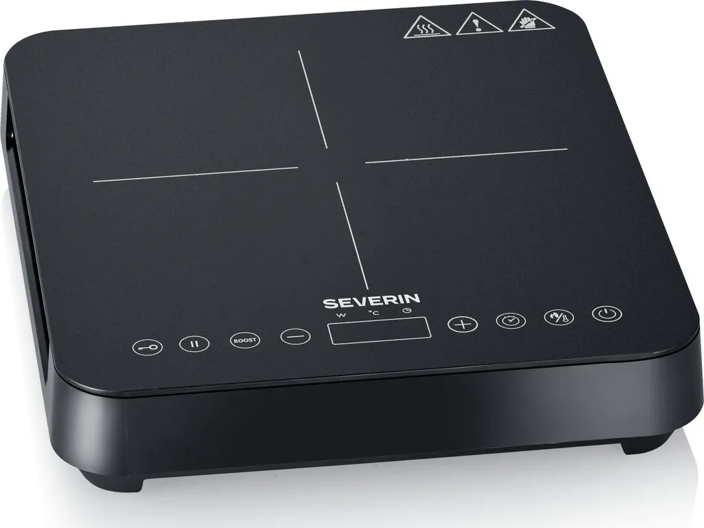 Severin Plaque Induction 2000W Noir Mat KP 1071 Réglage de Température