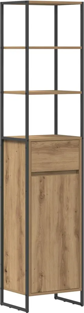 Mobile Colonna Bagno 40x30x180 Rovere Artigianale | Miglior Prezzo