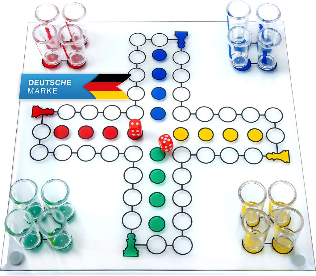 Der Klassiker als Trinkspiel - Drinking Ludo / Partyspiel Produktbild 1