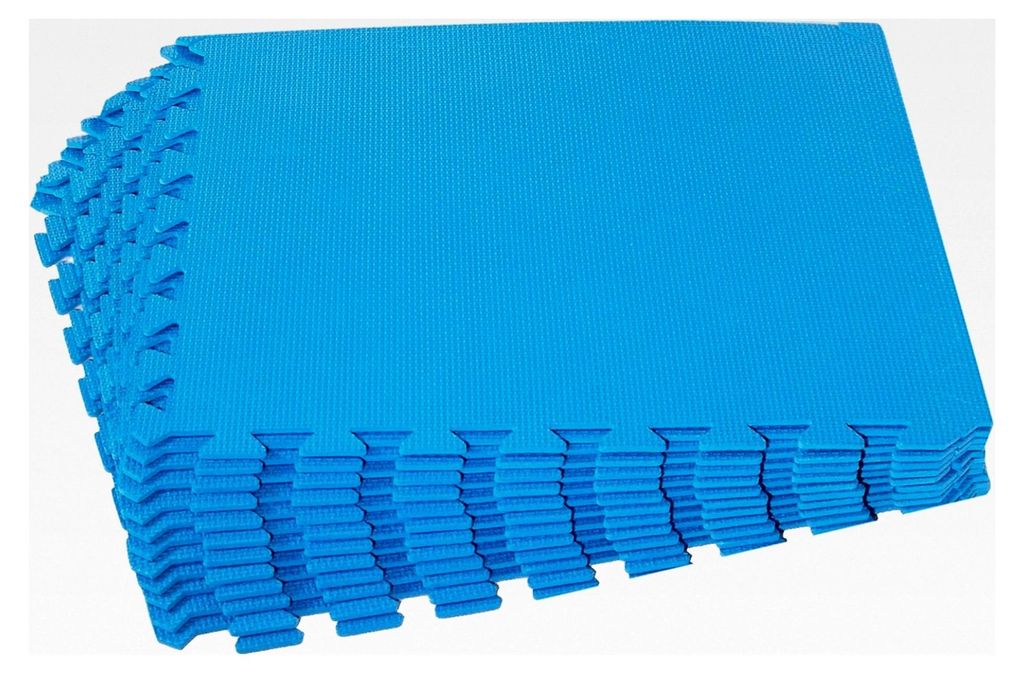Bodenschutzmatte blau 50x50x0,5 cm 12-teilig - 2,9 m²