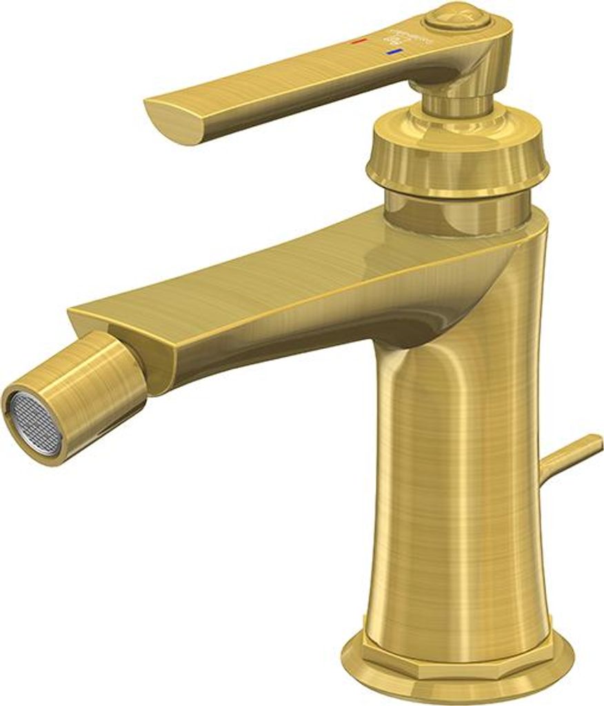 Steinberg Serie 350 Bidetarmatur, mit Ablaufgarnitur, Ausladung 130mm, 0, 3501300BG