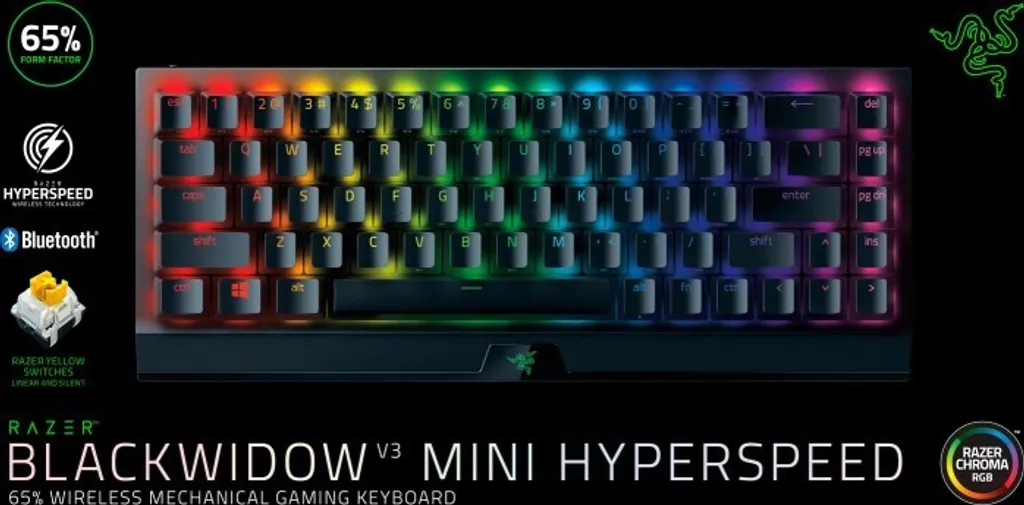 Razer BlackWidow V3 Mini HyperSpeed Clavier Gaming pour Setup Minimaliste - 11