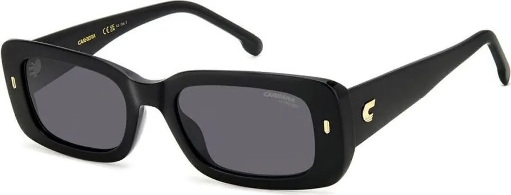 Carrera 3014/S 807IR 53 Lunettes de Soleil Carrées Noires pour Homme