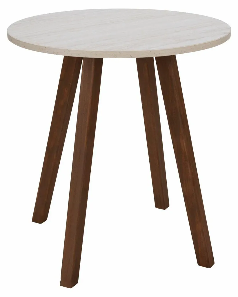 Table basse bois beige format compact 35 x 38 cm - Idéal petit salon