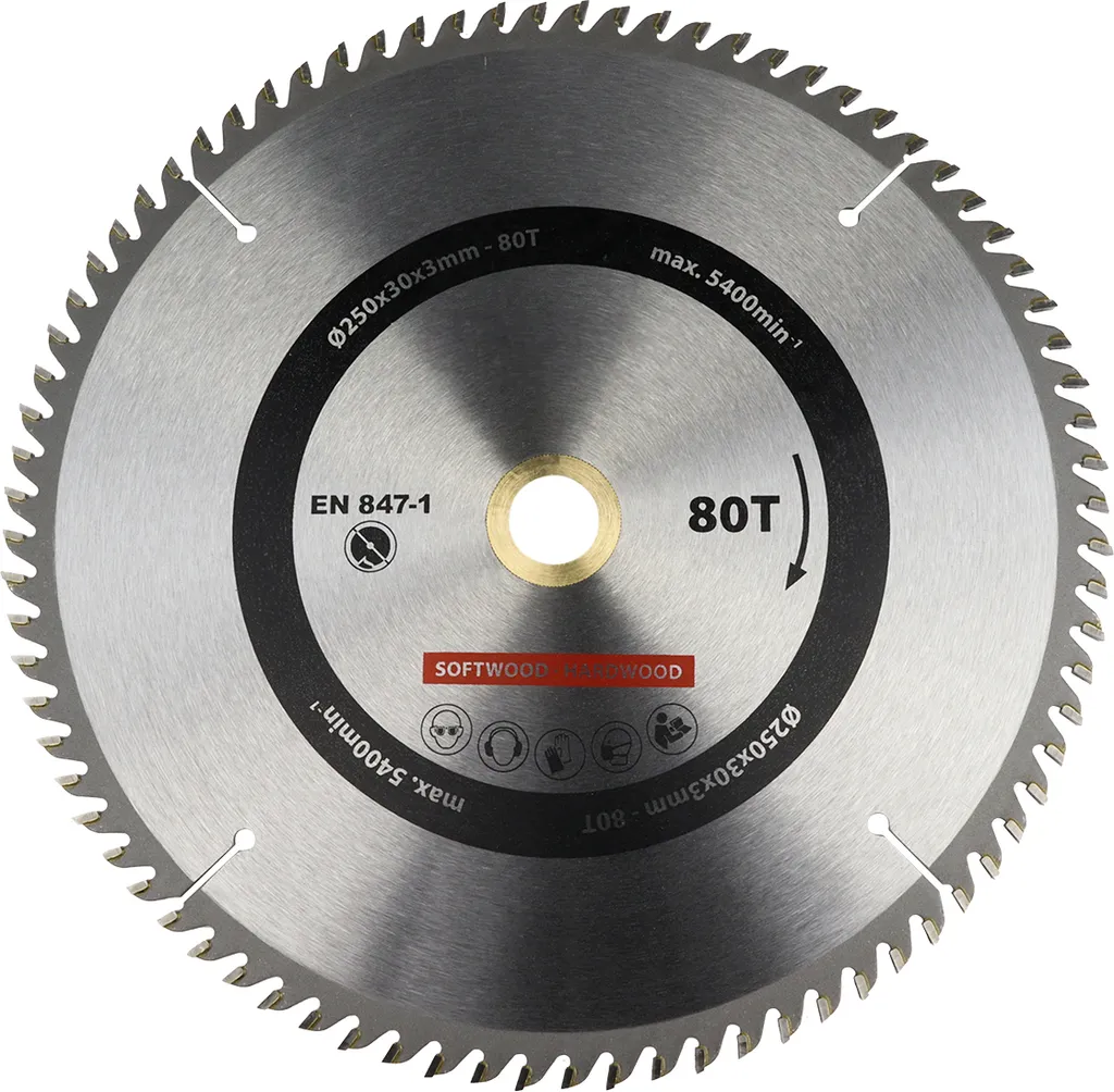 Lama circolare per legno 250 x 30 mm T24 - Per pezzo