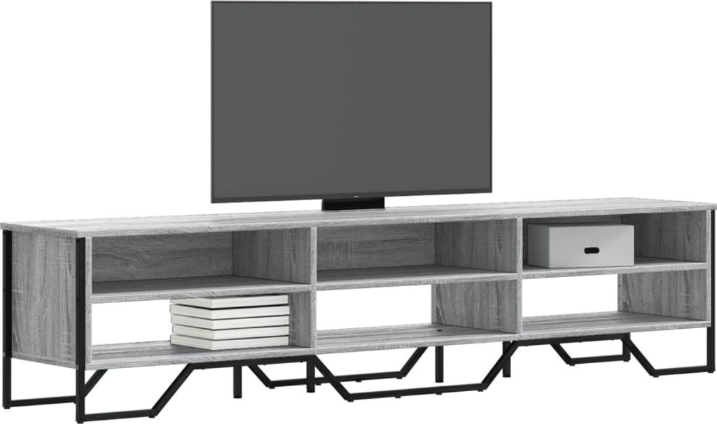 "2026 Promotion" TV-Schrank - TV-Lowboard - Grau Sonoma 180x34x41 cm Holzwerkstoff - TV-Regal CC30629