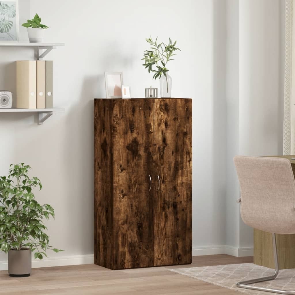 "2026 Aktion" Aktenschrank Räuchereiche 60x32x115 cm Holzwerkstoff - DEMöbel9870709