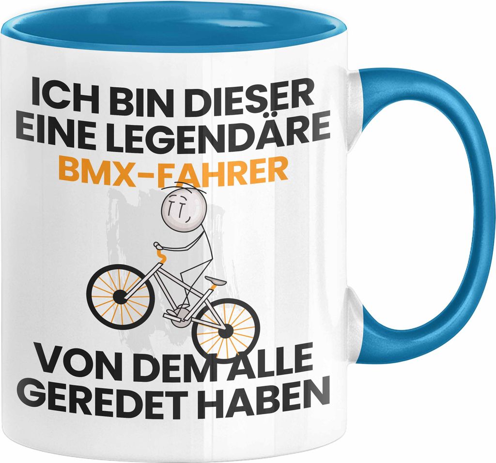 BMX-Fahrer Geschenk Tasse Lustige Geschenkidee Geburtstag für BMX-Fahrer Ich Bin Dieser Legendäre BMX-Fahrer Von Dem Alle Geredet Haben Kaffee-Be...