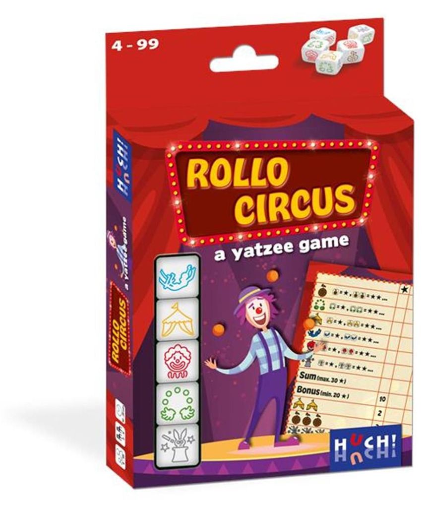 Asmodee Rollo Yatze Circus Dice Game