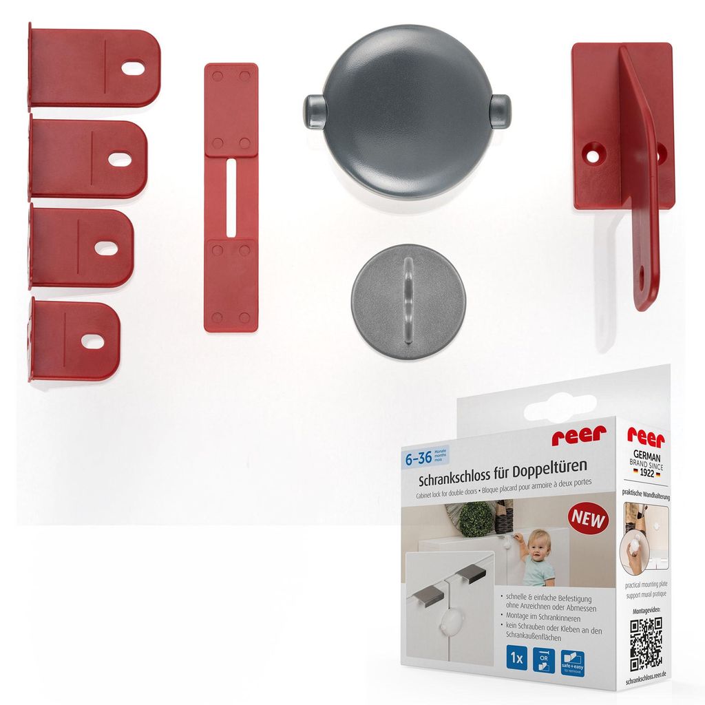 reer 71081 reer Kindersicherung Schrank grau Immagine del prodotto 