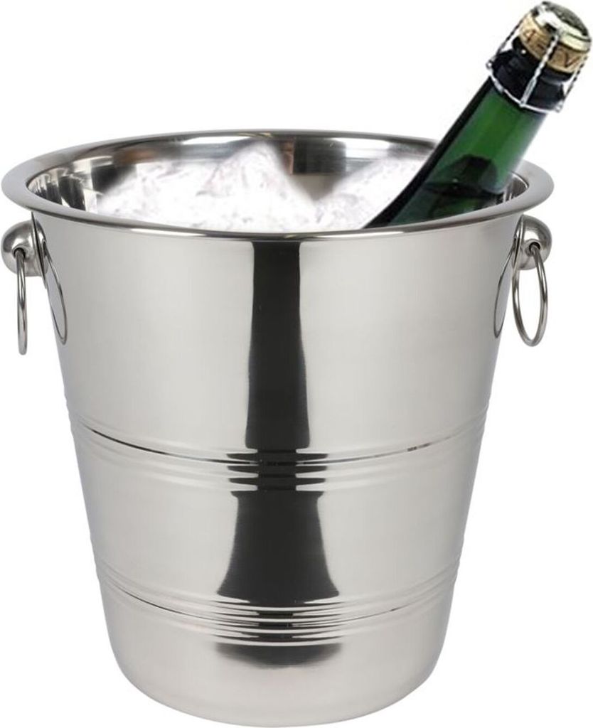 Edelstahl Sektkühler Sektkübel Weinkühler Flaschenkühler Champagner