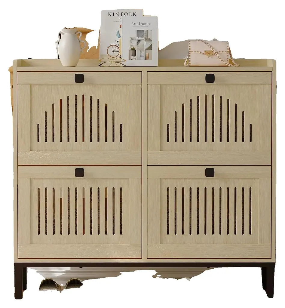 Meuble de rangement chaussures bois design - Gain de place 12 paires