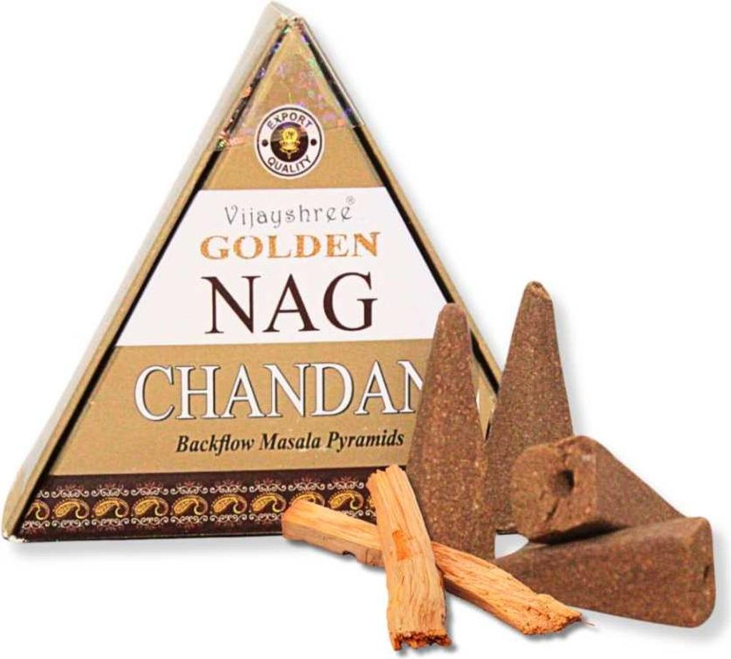 Backflow Jumbo Golden Nag Räucherstäbchen - Chandan