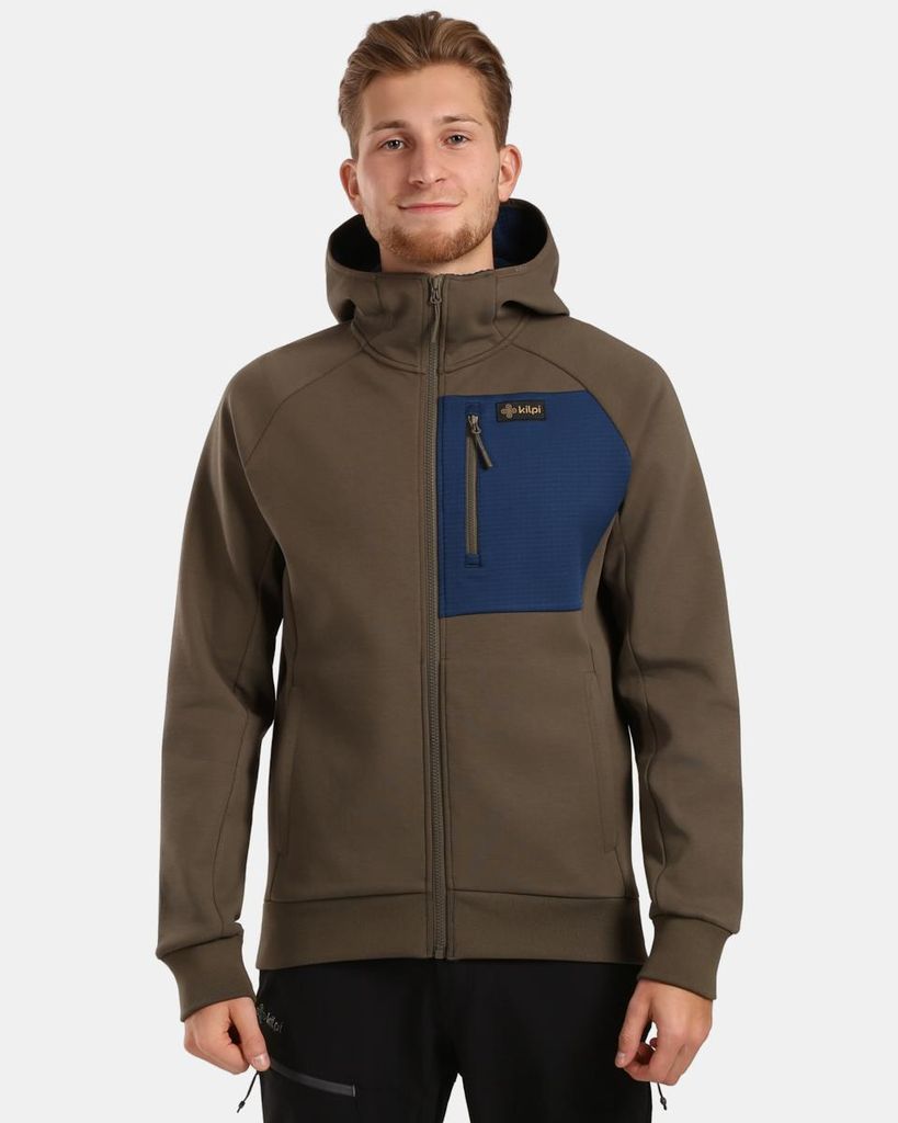 Herren-Baumwoll-Sweatshirt Kilpi BALU-M, KHAKI, Größe M