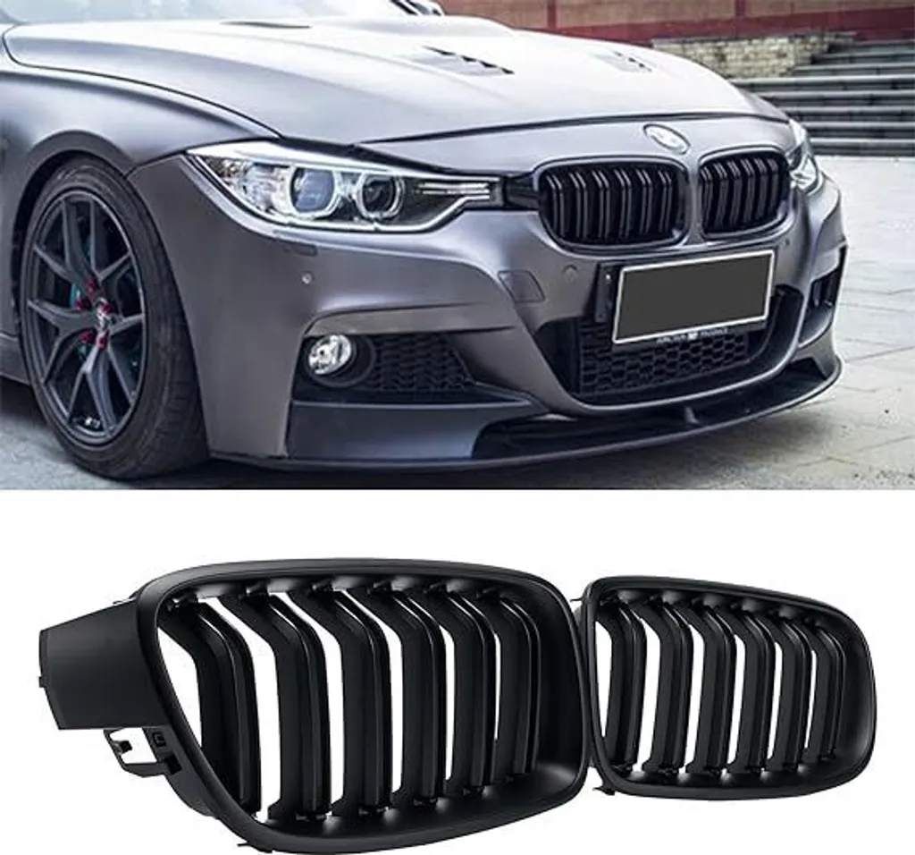 Grille Calandre BMW F30 F31 Noire : Remplacez vos Grilles Usées ou Chromées
