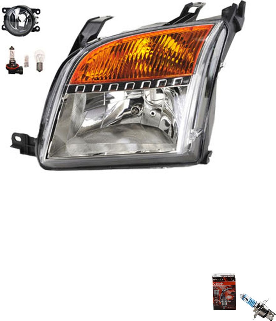 Johns, Scheinwerfer Osram Night Breaker Laser passend für Ford Fusion 10/05-12/12Links 1380216 1466882 1490115 1547725 6N1113W030CB 6N1113W030CC 6...