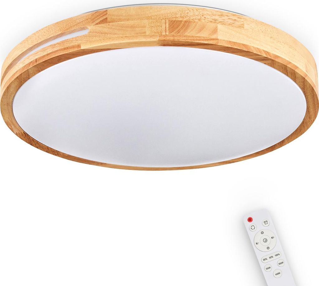 Canino dimmbare Deckenlampe aus Metall/Bambus/Kunststoff in Produktbild 