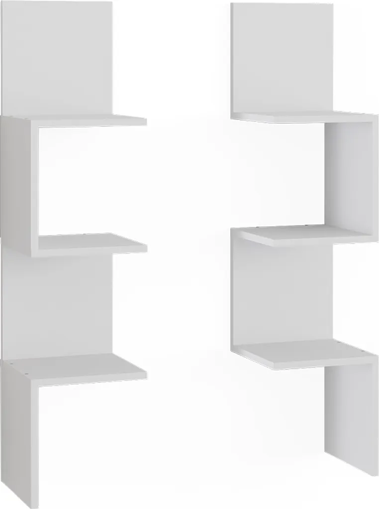 Meuble d'angle Vicco Paolo 28x116cm blanc pour gain de place x2