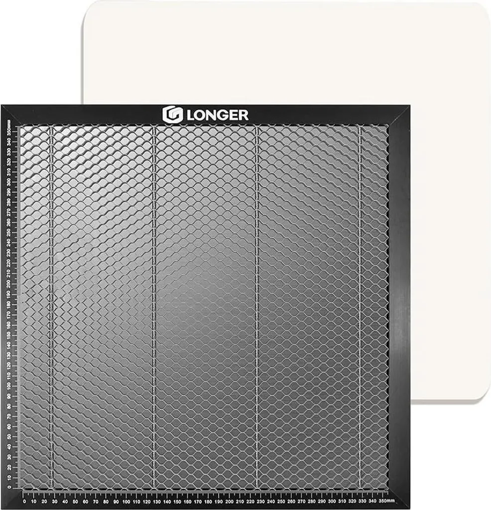 Plateau nid d'abeille en aluminium 400x400x22mm - Finition sans brûlure
