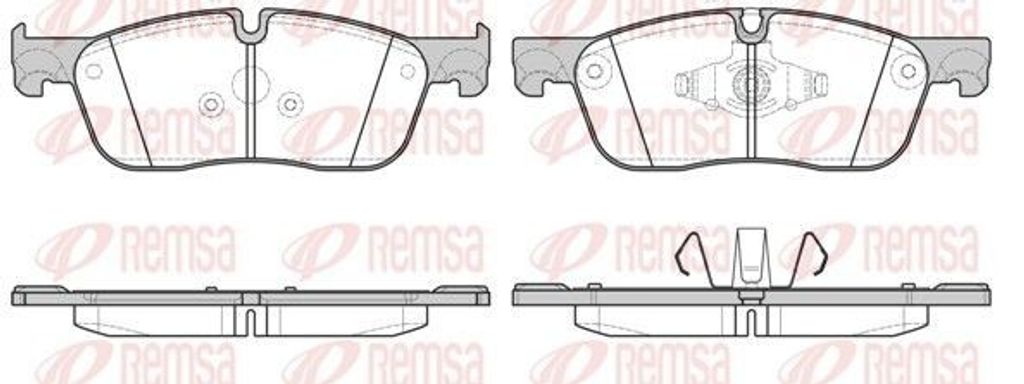 REMSA Bremsbeläge Satz Vorne Bremsklötze für LAND ROVER Range Rover Evoque (L538) 1633.00