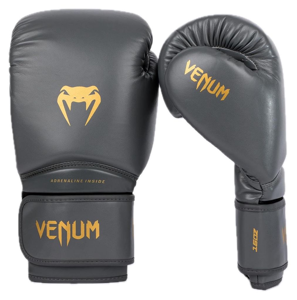 Venum Contender 1.5 Boxhandschuhe - Grau-Gold - 14-Unze Produktbild 