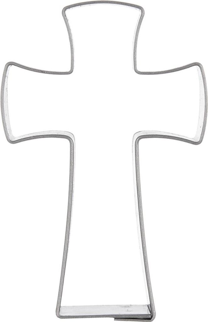 Edelstahl Keksausstecher Kreuz 6,4 cm