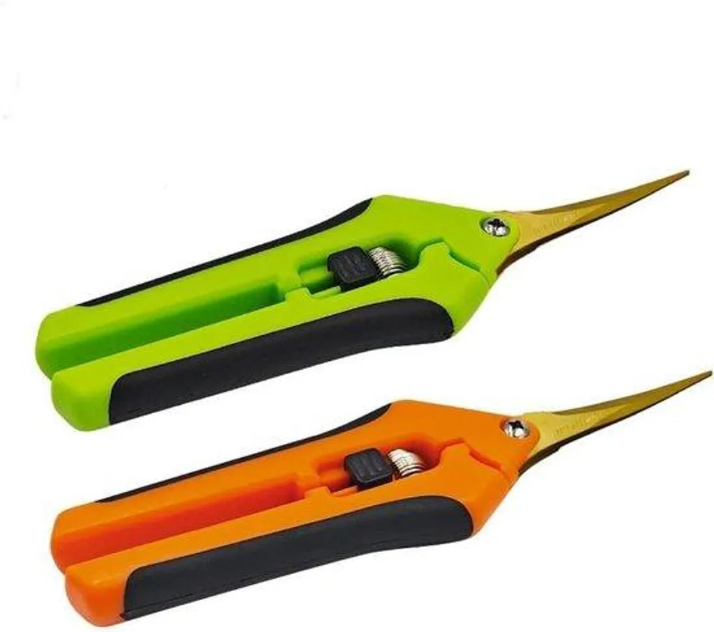 Lot de 2 sécateurs à lame incurvée en titane pour la taille du jardin