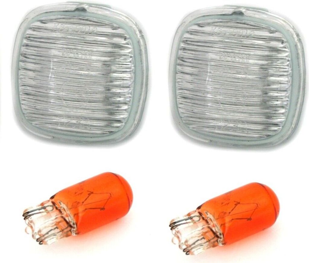 2x Seitenblinker Blinker Set Weiss für Audi A3 8L / A4 B5
