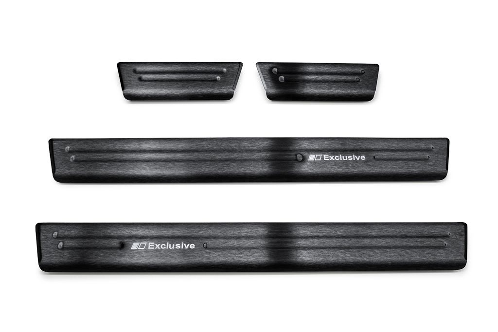 Exclusive Design V2A Einstiegsleisten passend für Skoda Scala ab Bj. 2019-, Farbe:Anthrazit