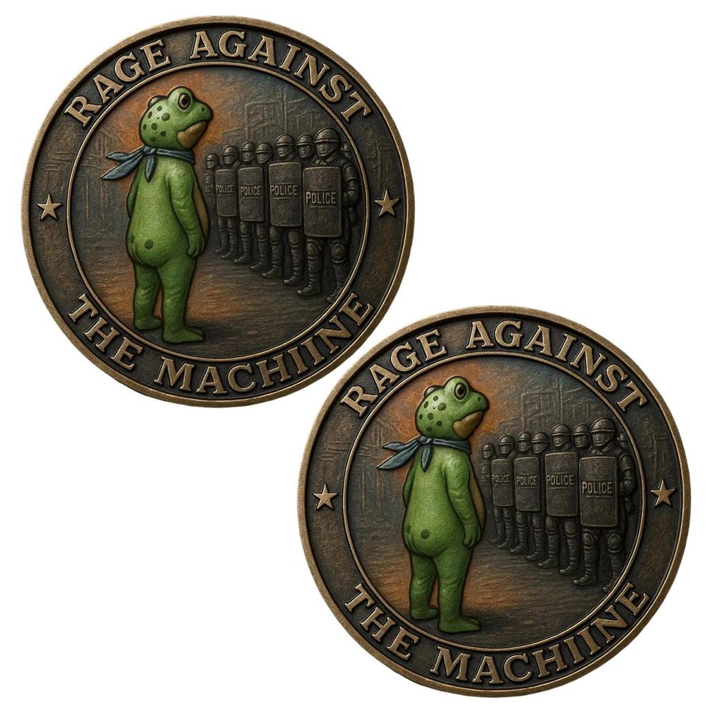 Portland Froschmünze, Vintage Frosch-Widerstandsmünze, Gedenkmünze, inspirierende Herausforderungsmünze, Sammlerstück, Geschenk zur Inspiratio...