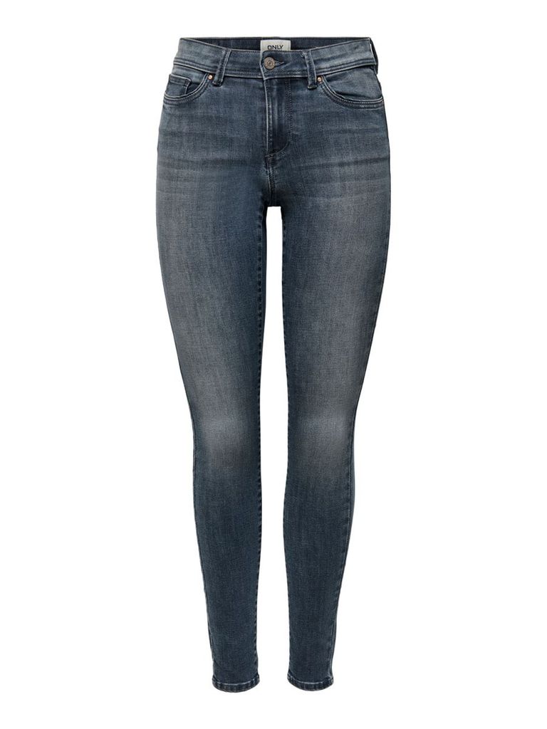 ONLY Skinny Fit Jeans Denim Stretch Hose Bleached Used Design ONLWAUW Größe: XS / 34L
