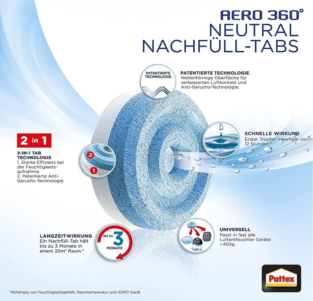 Pattex Entfeuchter AERO 360, 2x450g Produktbild 8