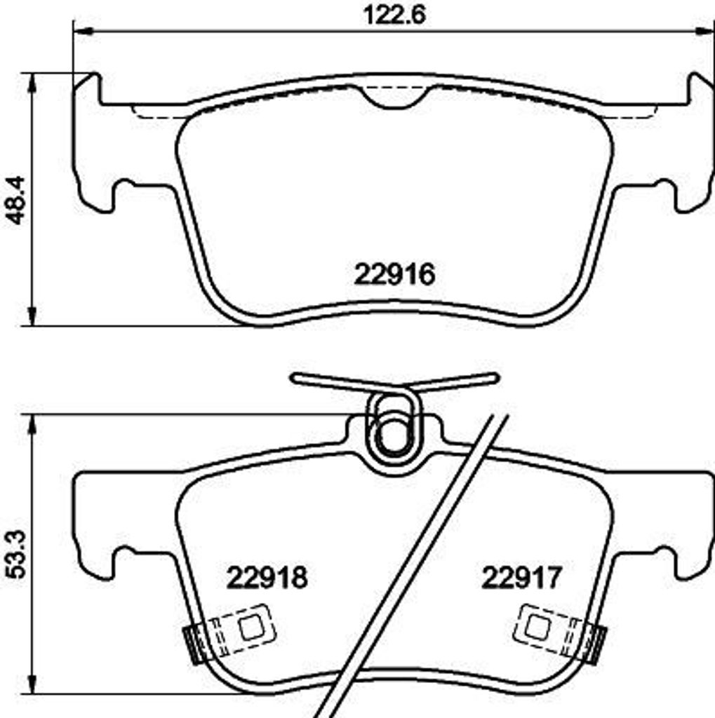 HELLA Bremsbeläge Satz Hinten Bremsklötze für HONDA Accord X Limousine (CV) 8DB 355 040-871