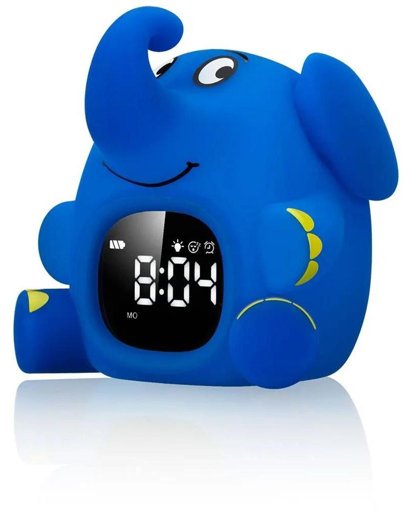 Diemaus Elephant Wecker Blau One Size / EU Plug 220V Blau Produktbild 