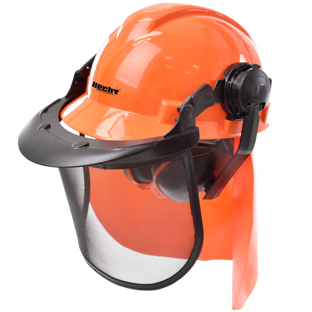 HECHT 900100 Forstschutzhelm mit Gesichts-, Nacken- &- Produktbild 