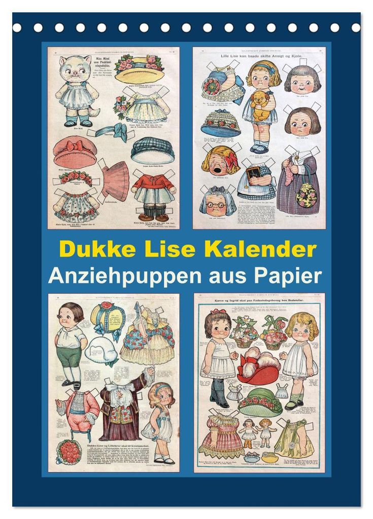 Dukke Lise Kalender - Anziehpuppen aus Papier (Tischkalender 2027 DIN A5 hoch), CALVENDO Monatskalender