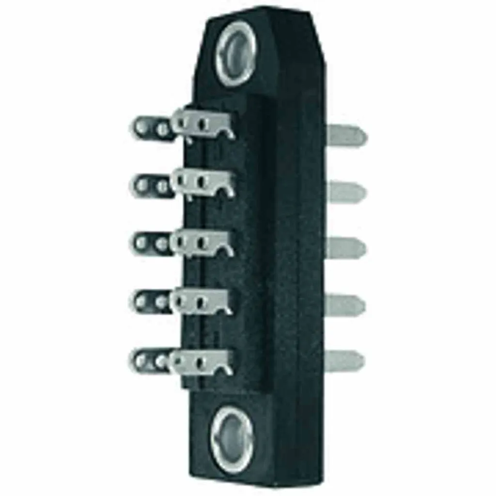 Connecteur embase à couteau 20 pôles pour montage sur circuit imprimé