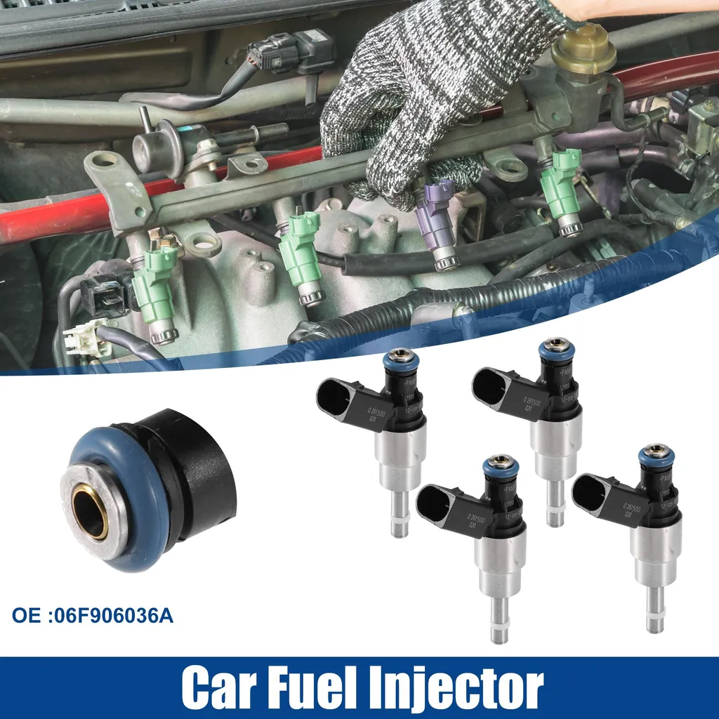 4 Injecteurs de Carburant pour VW EOS 2.0L - Buses Argentées Haute Précision