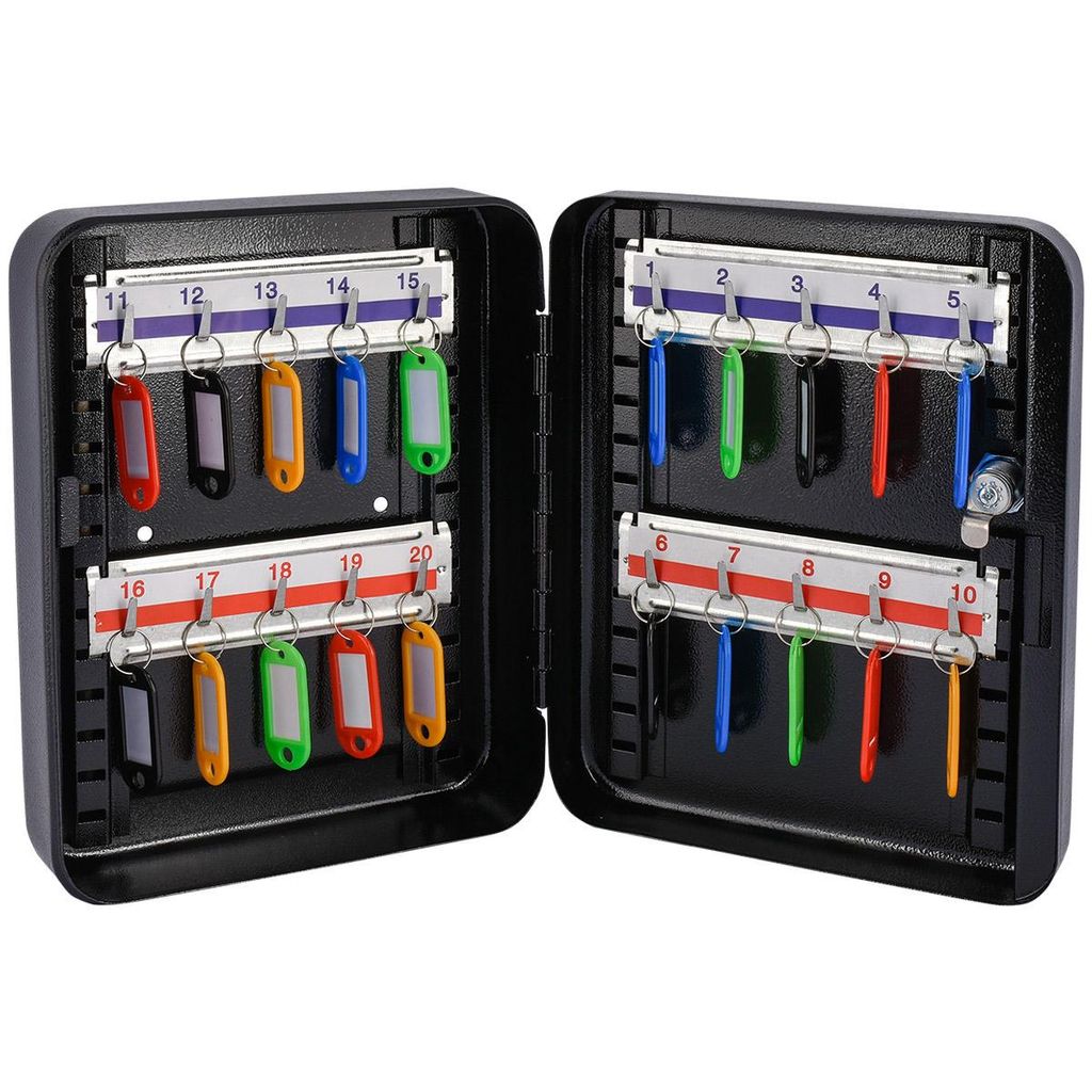 SEVICO Schlüsselkasten Schlüsselsafe Schlüsselkasten Schlüsseltresor+Schlüsselanhänger F114-CZ