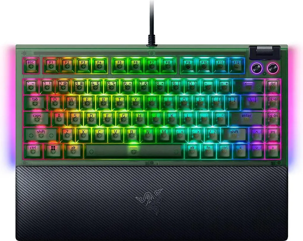 Razer BlackWidow V4 75% Clavier Mécanique Tactile Silencieux et Réactif