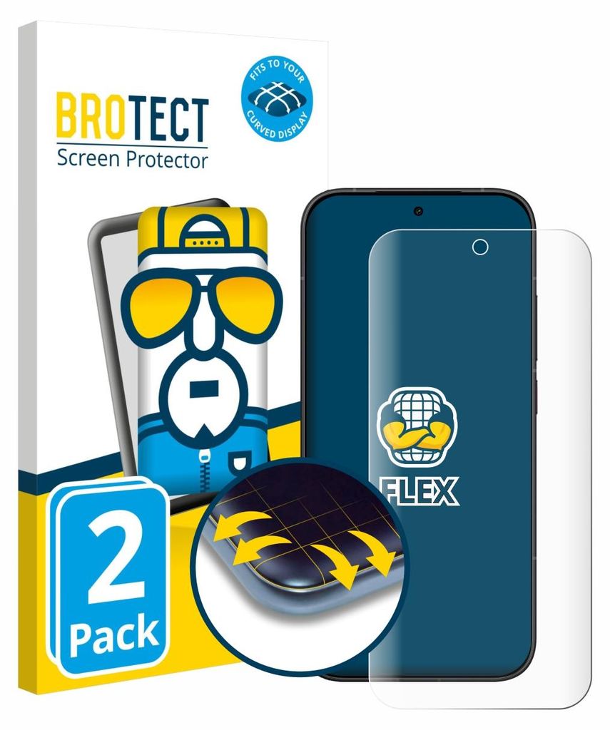 2x BROTECT Fullscreen Schutzfolie für Xiaomi Poco X8 Pro Displayschutz Folie Fullcover Klar Transparent