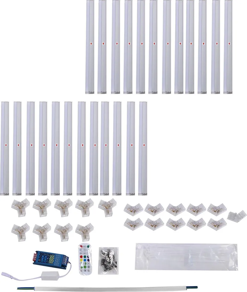 Kit éclairage de plafond LED hexagonal RGB IP54 étanche avec télécommande