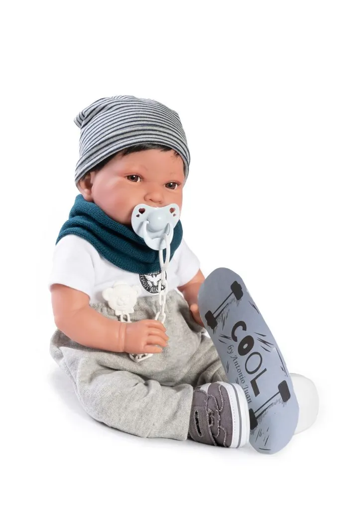 Poupée Antonio Juan Newborn Baby PIPO Skater 42cm Multicolore 33235