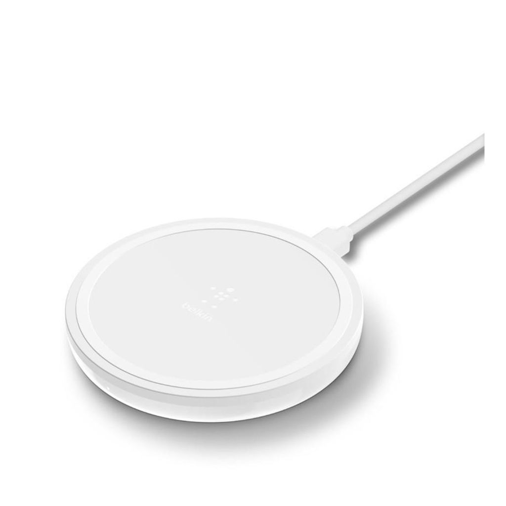 Belkin F7U082VFWHT Ladegerät für Mobilgeräte Smartphone Weiß USB Kabelloses Aufladen Schnellladung Drinnen