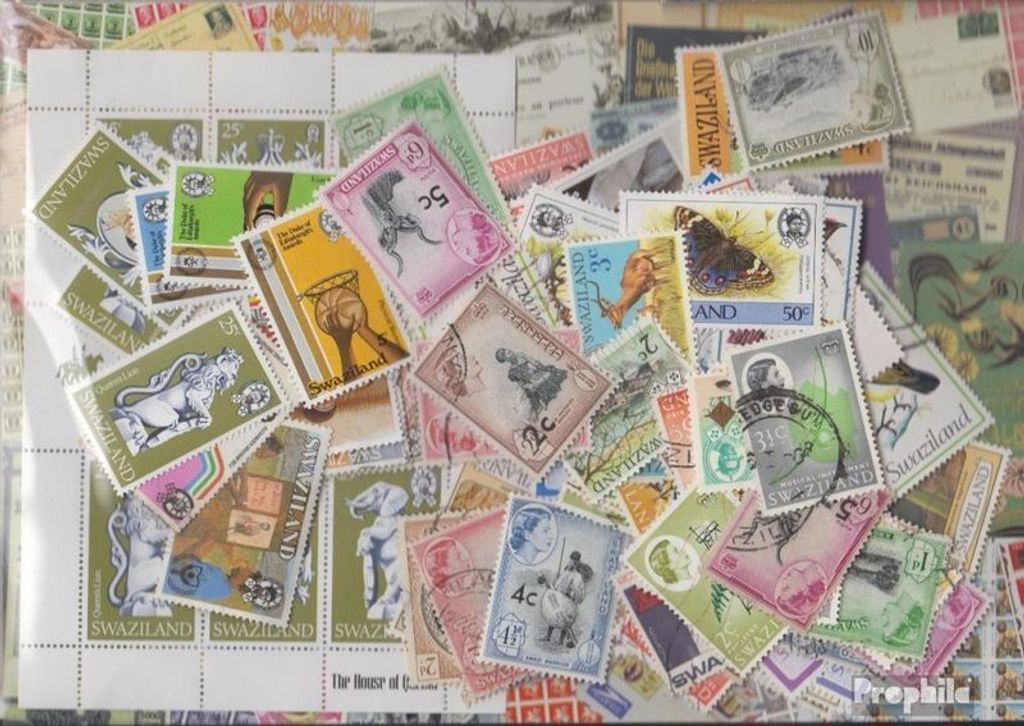 Briefmarken Swasiland 200 verschiedene Marken