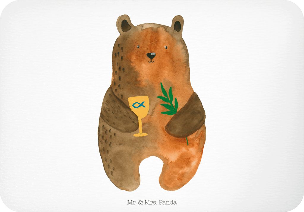 Mr. & Mrs. Panda magnet Bär Konfirmation - Weiß - Geschenk, whiteboardmagnet, Gottesdienst, haftmagnet, Evangelisch, holzmagnet, Kühlschrankmagn...